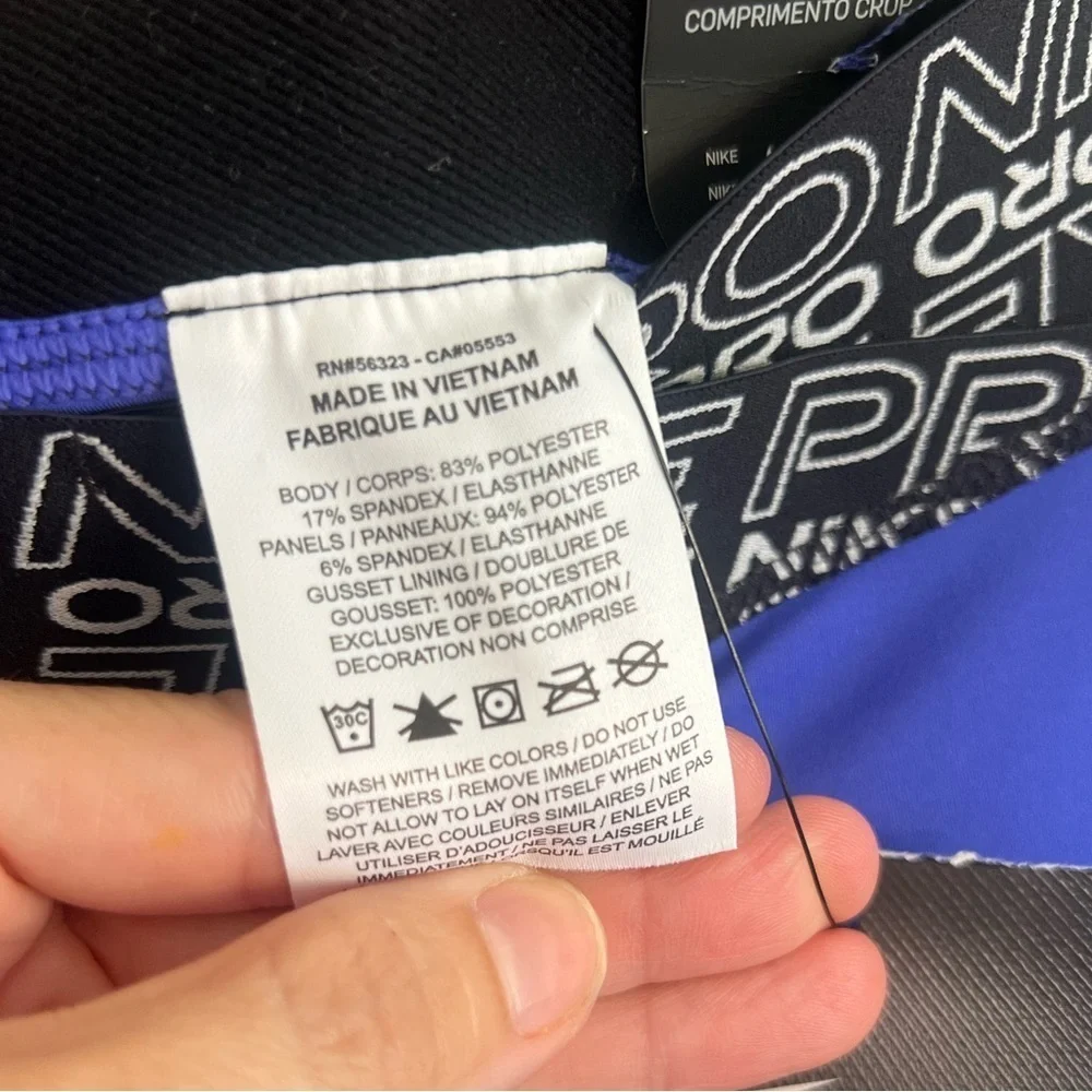 NWT Nike Pro Dri-Fit Crop Top size L